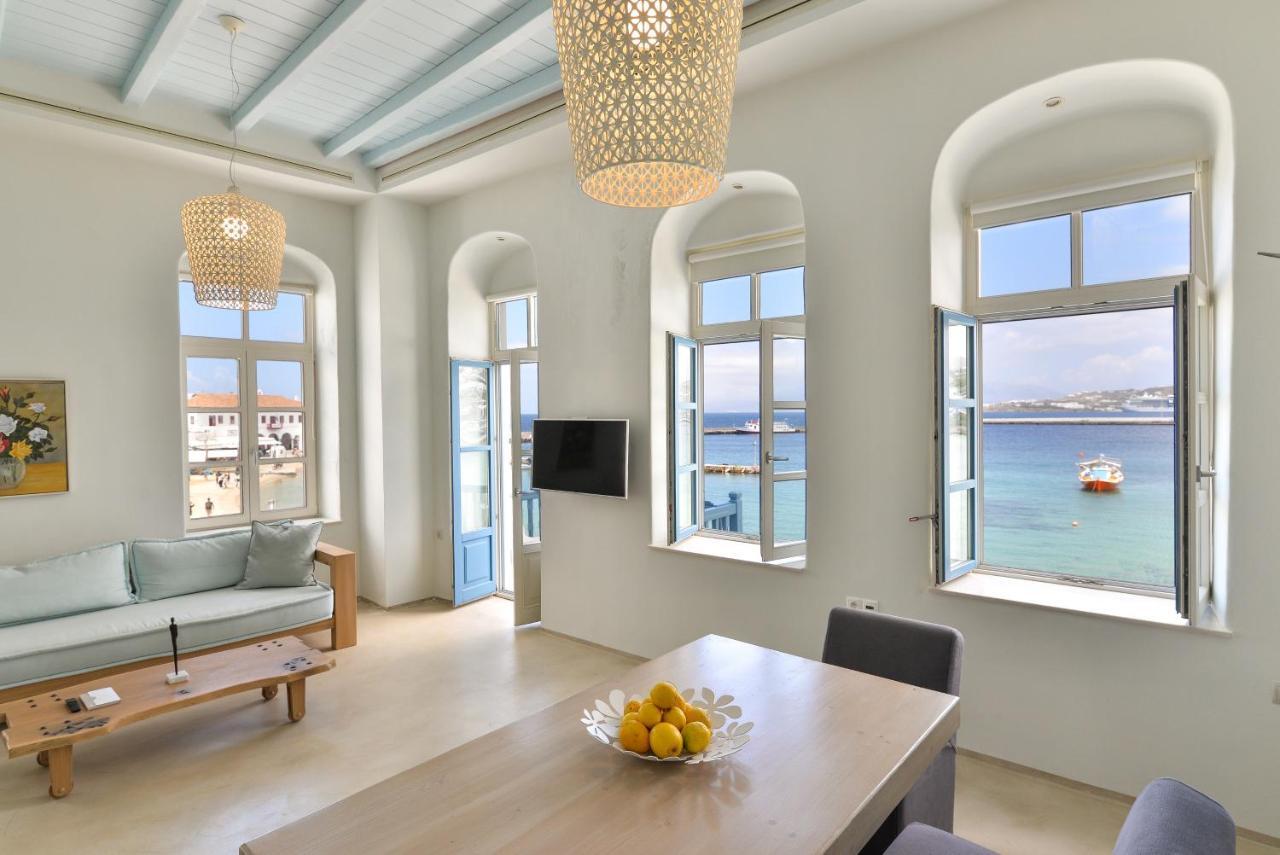 White Memories, Seafront Luxury Apartment Mykonos Mykonos Town エクステリア 写真